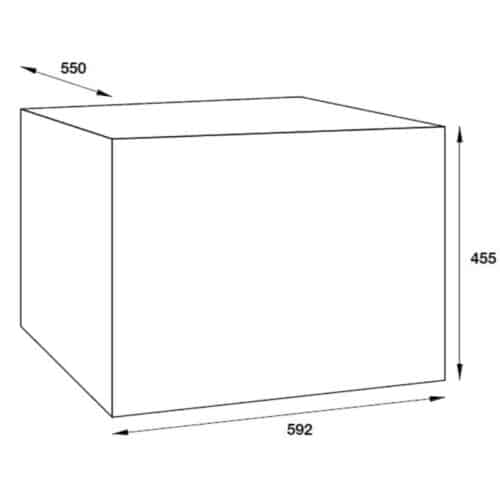 Kích thước tủ rượu âm Hafele HW-B24A 538.11.800