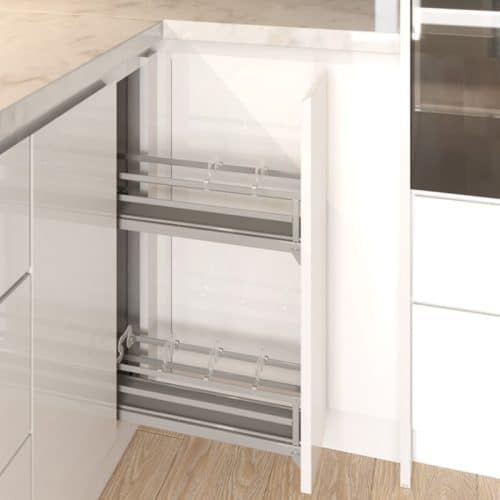 Ảnh thực tế bộ rổ gia vị Hafele Omero 549.20.841 200mm (phải)