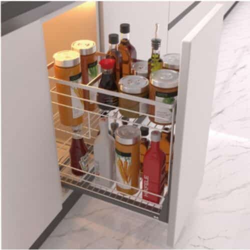 Bộ rổ gia vị Hafele Sonata 549.20.040 400mm 5 Ảnh thực tế bộ rổ gia vị Hafele Sonata 549.20.040 400mm