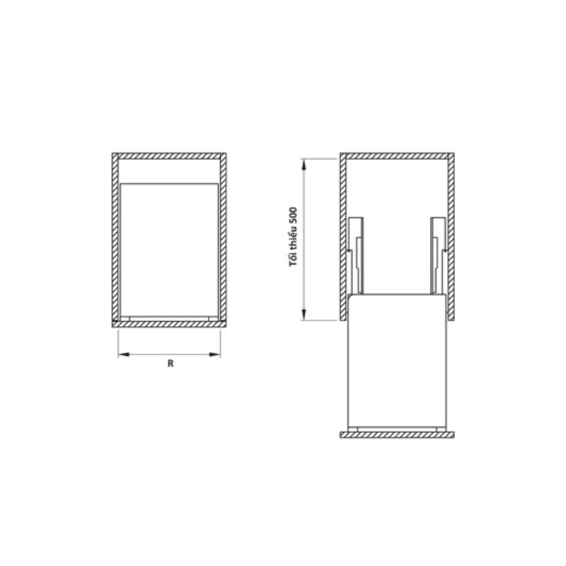 Bộ rổ gia vị Hafele Sonata 549.20.038 300mm Bộ rổ gia vị Hafele Sonata 549.20.038 300mm