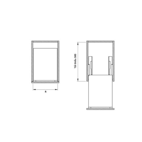 Bộ rổ gia vị Hafele Sonata 549.20.039 350mm 3 Bộ rổ gia vị Hafele Sonata 549.20.039 350mm