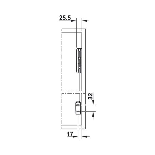 Bộ tay nâng Hafele Free Fold L6fo 372.37.596 5 Thiết kế của bộ tay nâng Hafele Free Fold L6fo 372.37.596